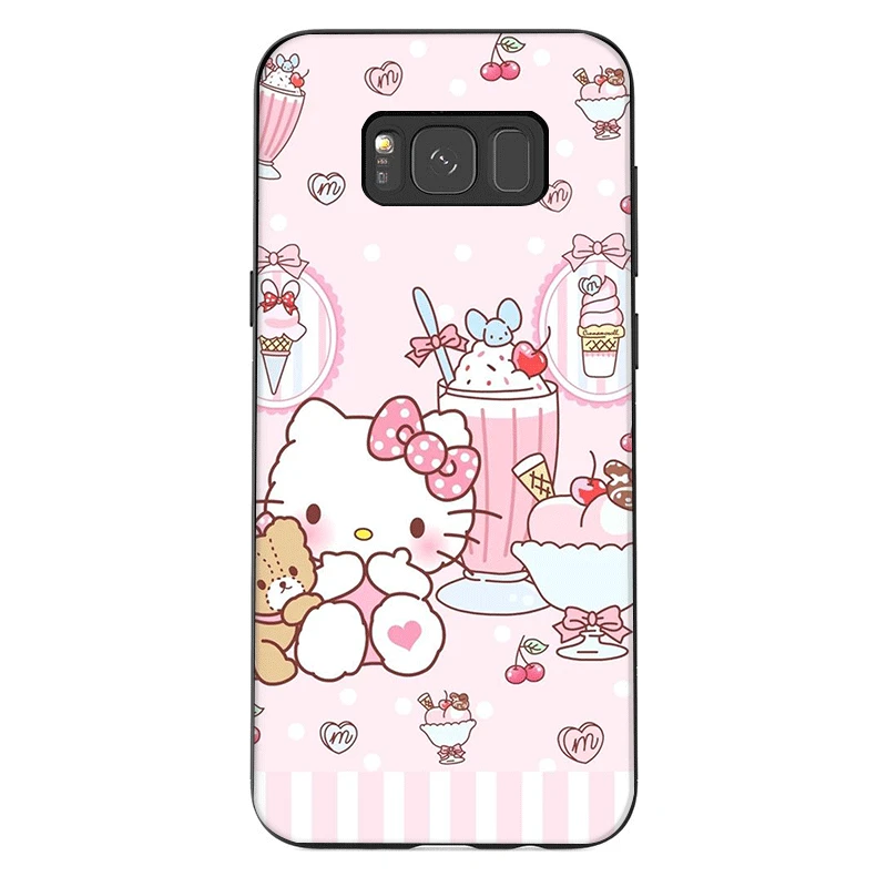 Чехол для телефона для samsung J6 A70 A60 A50 A40 A20 A30 A10 A7 A6 A5 A3 A8 A9 крышка озорной рисунок «Hello Kitty» - Цвет: B10
