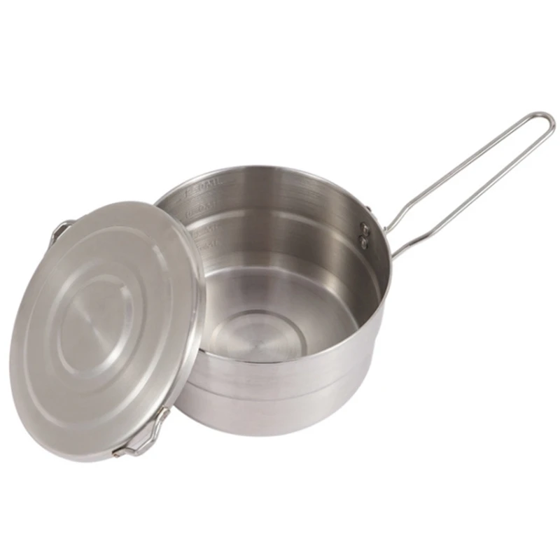 1.5L Открытый Кемпинг Нержавеющая сталь обед горшок Портативный восхождение