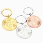 Брелоки для мужчин и женщин, в форме биткоина металлические подвески, брелоки