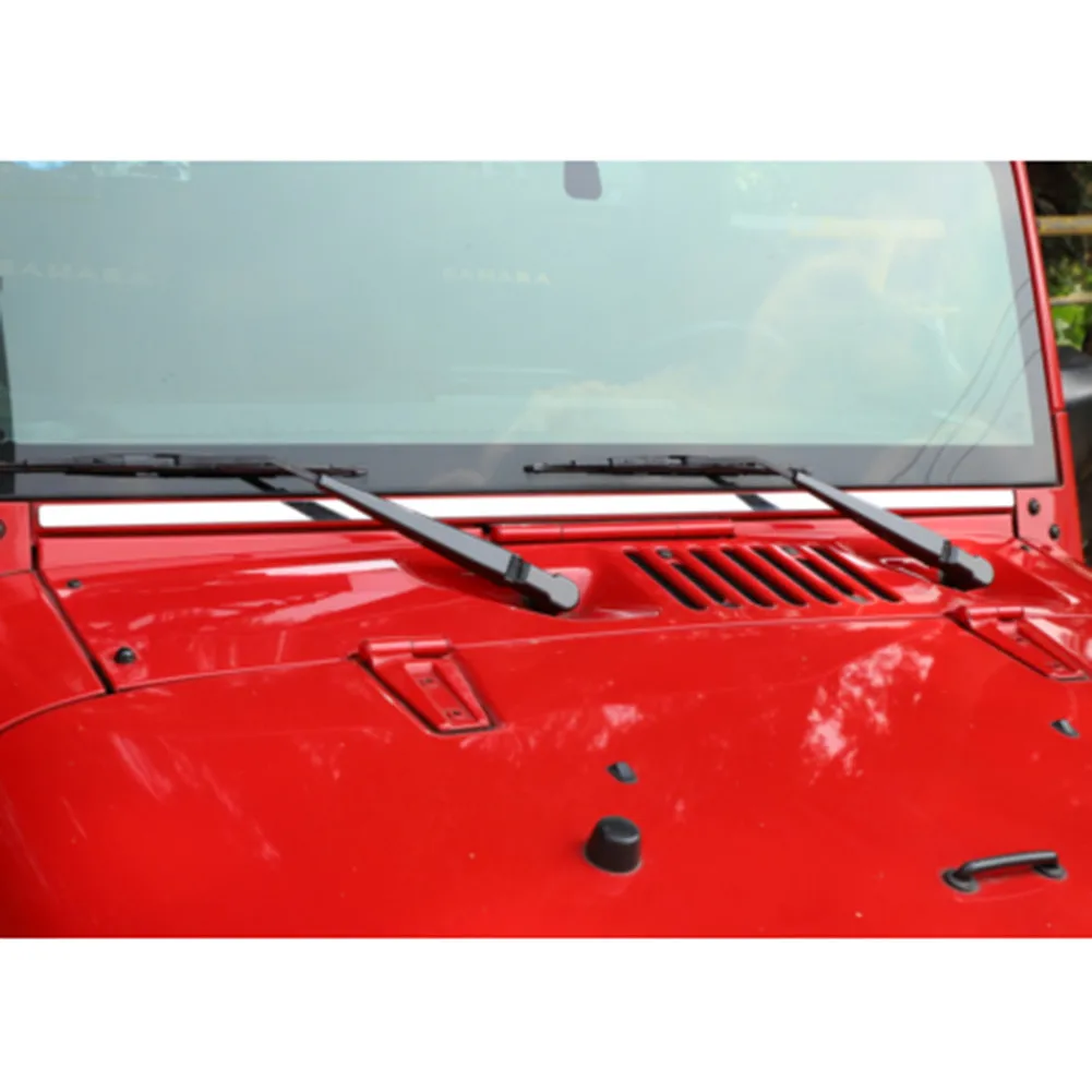 4 шт./компл. декоративная накладка на переднее окно для Jeep Wrangler JK 07 17|Комплекты и