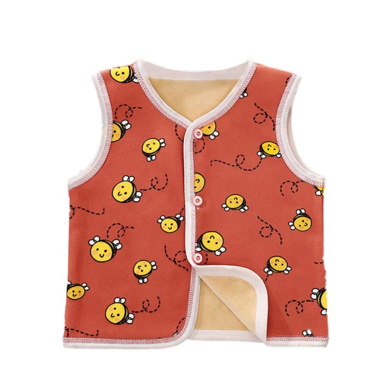 Children's Plus Velvet Vest For Boys Spring Autumn Wool Baby Fashion Waistcoat Girls Clothes Kids Tops Jackets | Детская одежда и