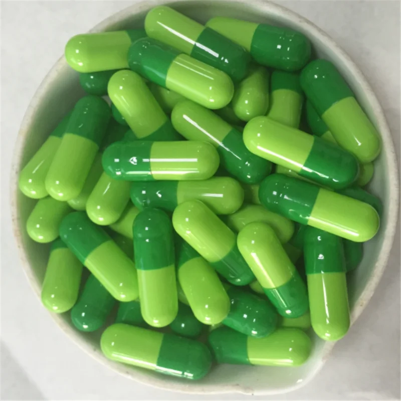 

0# 10000pcs EMPTY GELATIN CAPSULES SIZE 0 GREEN-GREEN (size 0# Gel Caps AND BODYS) Tattoo accessories