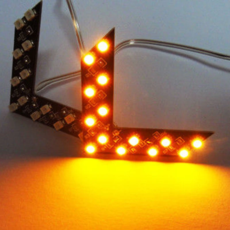 

2pcs Car Rearview Mirror Turn Signal LED Arrow Indicator Automotive Rearview Turn Signal Led Turn Light Tool Lamp Mirror Light