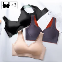 3pcs womens tube top bras for women underwear sexy lingerie push up bralette latex bra female clothes intimates sports vest