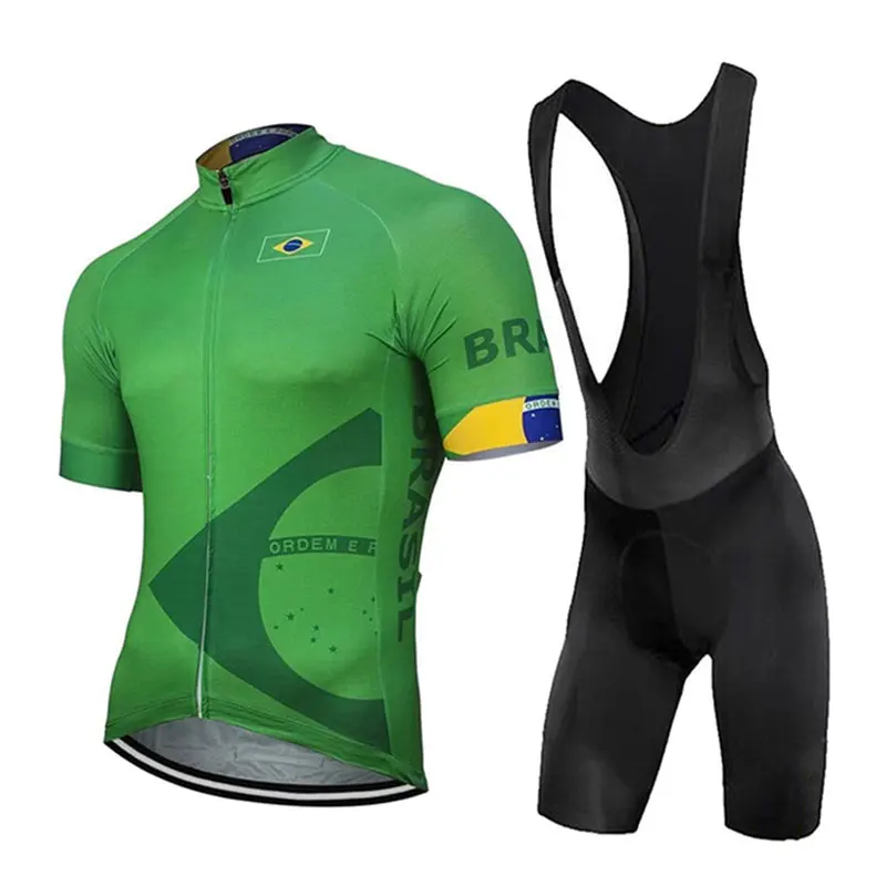 Бразильская команда 2022 летний велосипедный комплект из Джерси с коротким