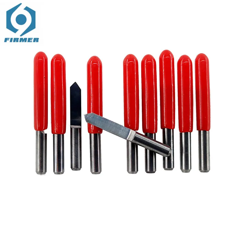 

10pcs 10/15/20/25/30/40/45/60/90 Degrees PCB Engraving Bit V Shap Tip End Mill Tungsten Carbide PCB 3D 3.175 1/8Milling Cutter