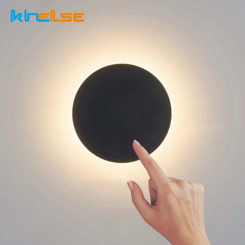 

LED Wall Light With Touch Switch Bedside Wall Lamp Iron Acrylic Home Fixture For Living Room Bedroom Indoor Stair Lighting 220V