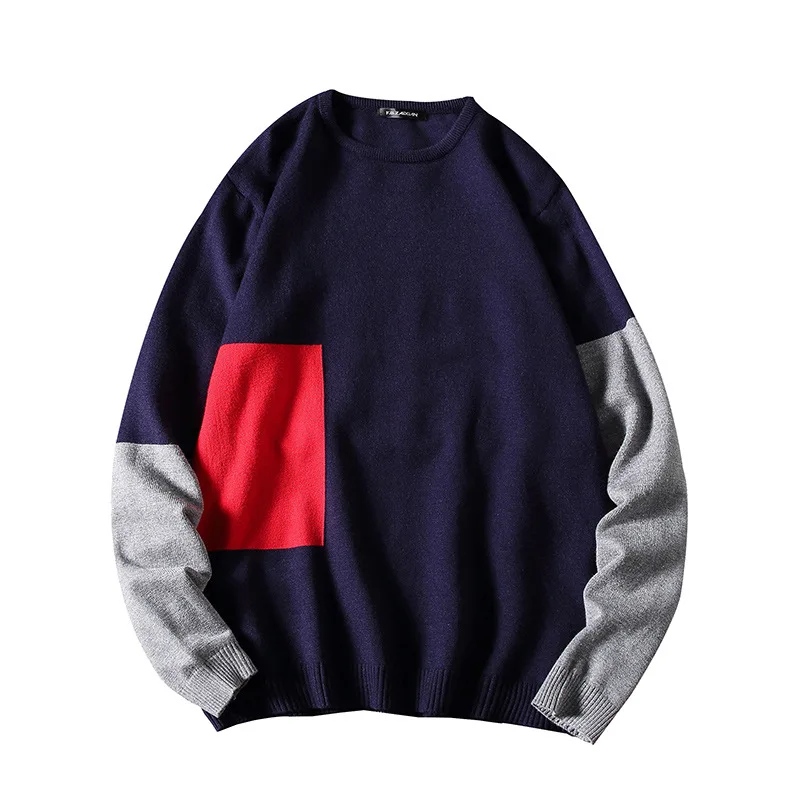 

High Quality Men Sweater 2020 New Arrival Autumn and Winter Thin Male Knitted Tops Korean Style Brand Clothing