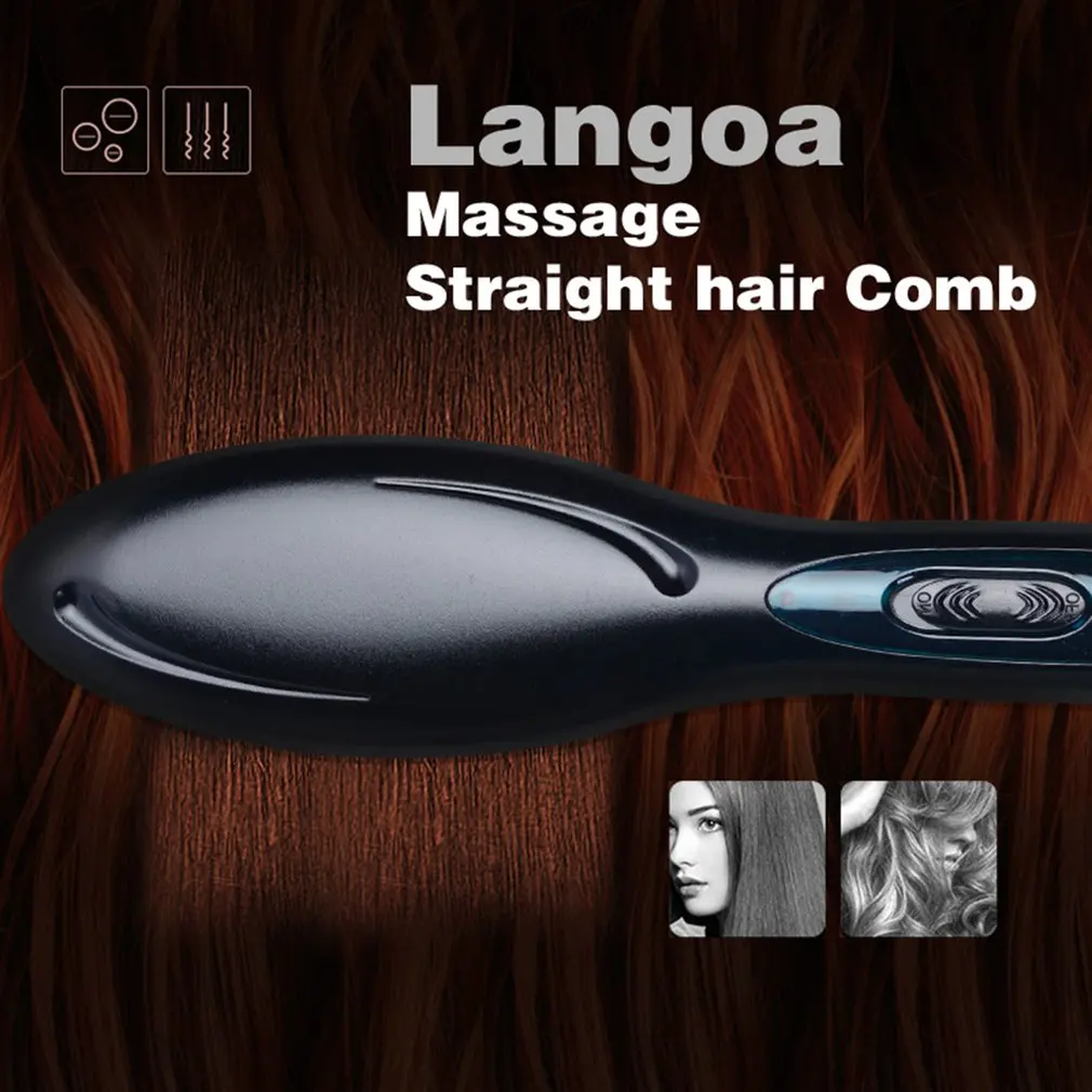 Бытовой прямые волосы расческа для наружных осветительных приборов Портативный