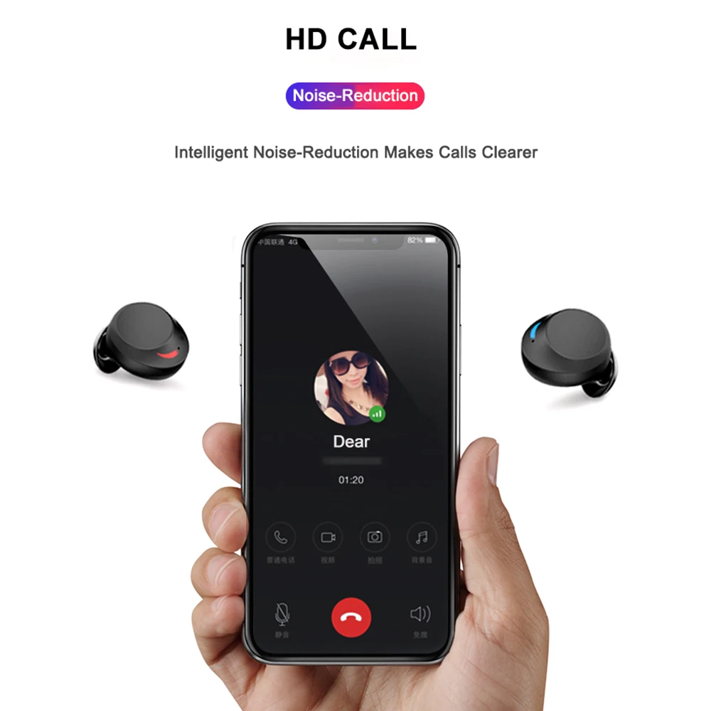 DOCIDACI C3 TWS беспроводные наушники Bluetooth с сенсорной клавишей 5 0 IPX8