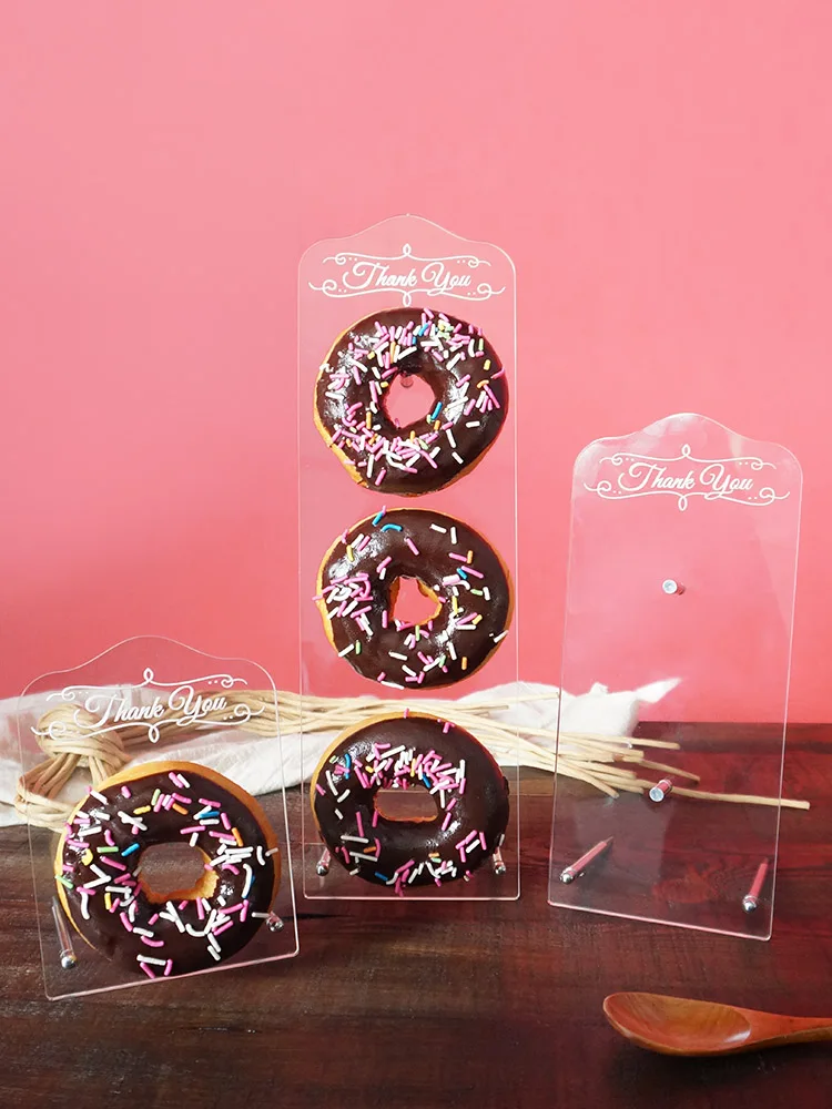 Подгонянный акриловый держатель для пончиков хороший подарок на день рождения