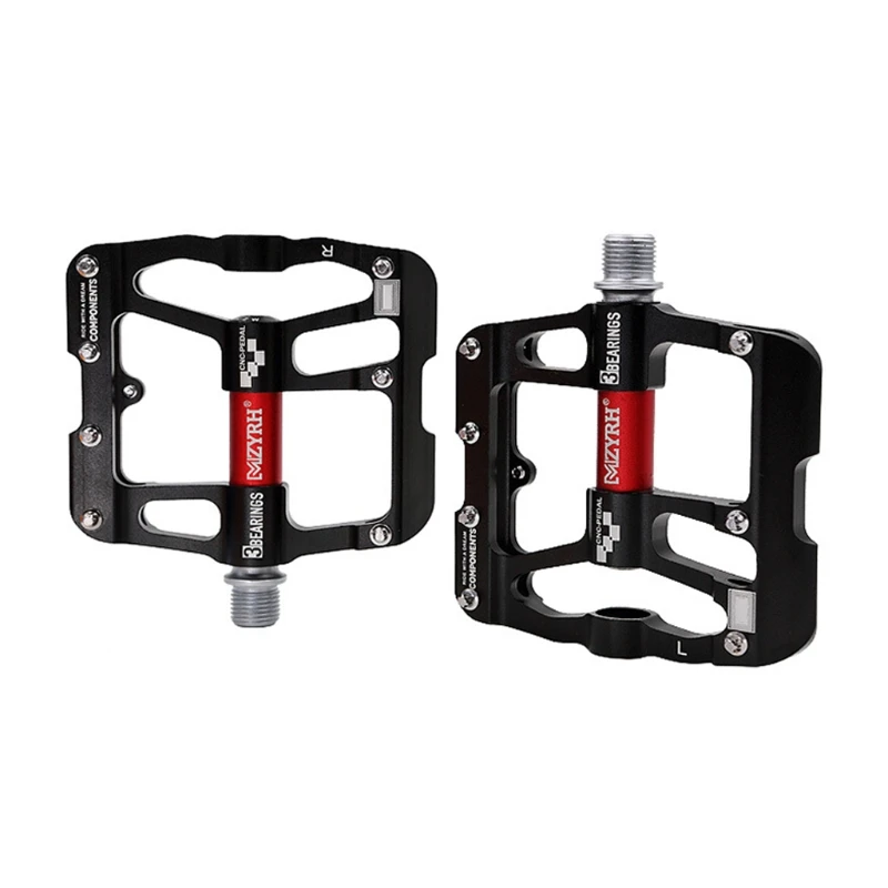 

M89D MZYRH Bicycle Pedal Bearing Mountain Bike Aluminum Alloy Palin Pedal Wide Bearings Riding Pedal 4 Colors