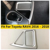car central multifunction storage box panel decoration cover trim for toyota rav4 rav 4 2016 2017 2018 abs interior accessories
