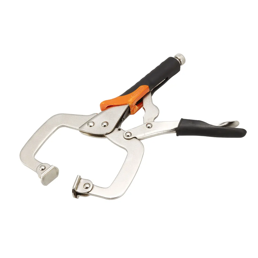 

uxcell C-Clamp Locking Pliers TPR Handle 11-inch Pliers with Swivel Pads