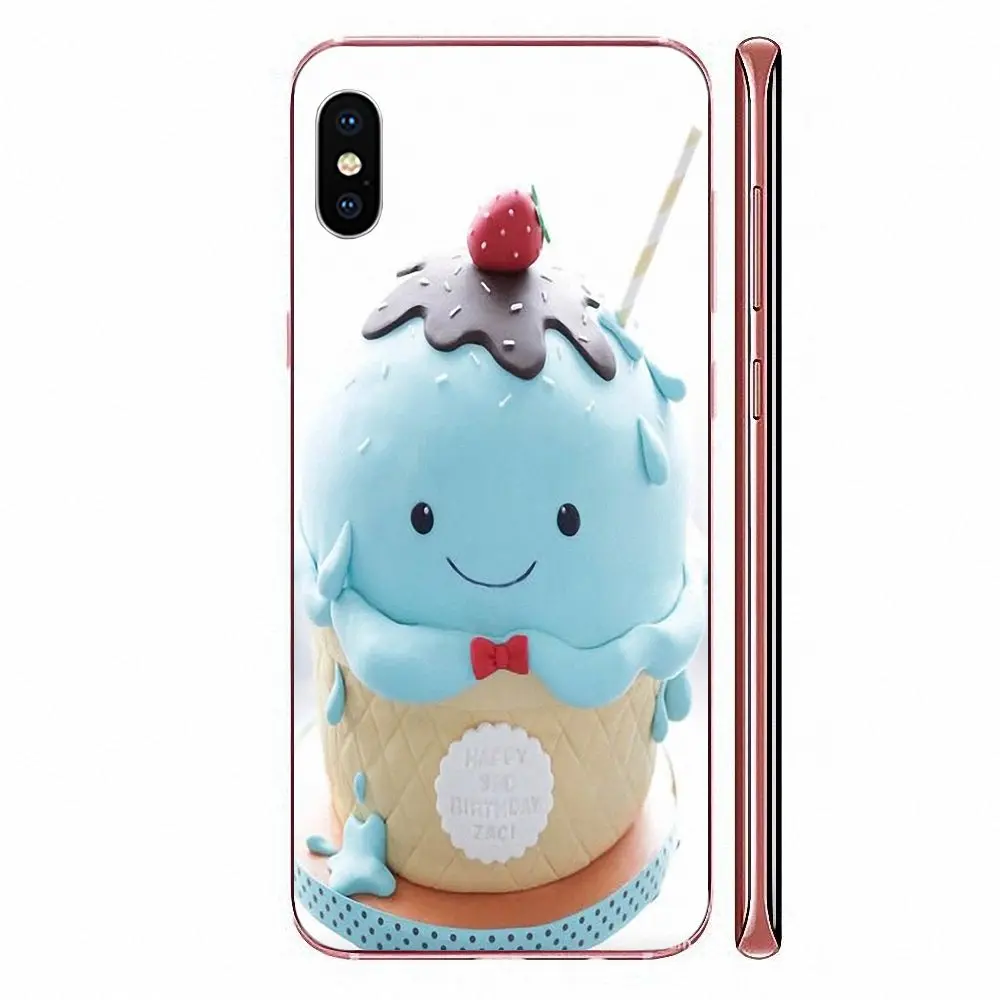 Cute Ice Cream For Samsung Galaxy Note 5 8 9 S3 S4 S5 S6 S7 S8 S9 S10 5G mini Edge Plus Lite Soft Shell | Мобильные телефоны и
