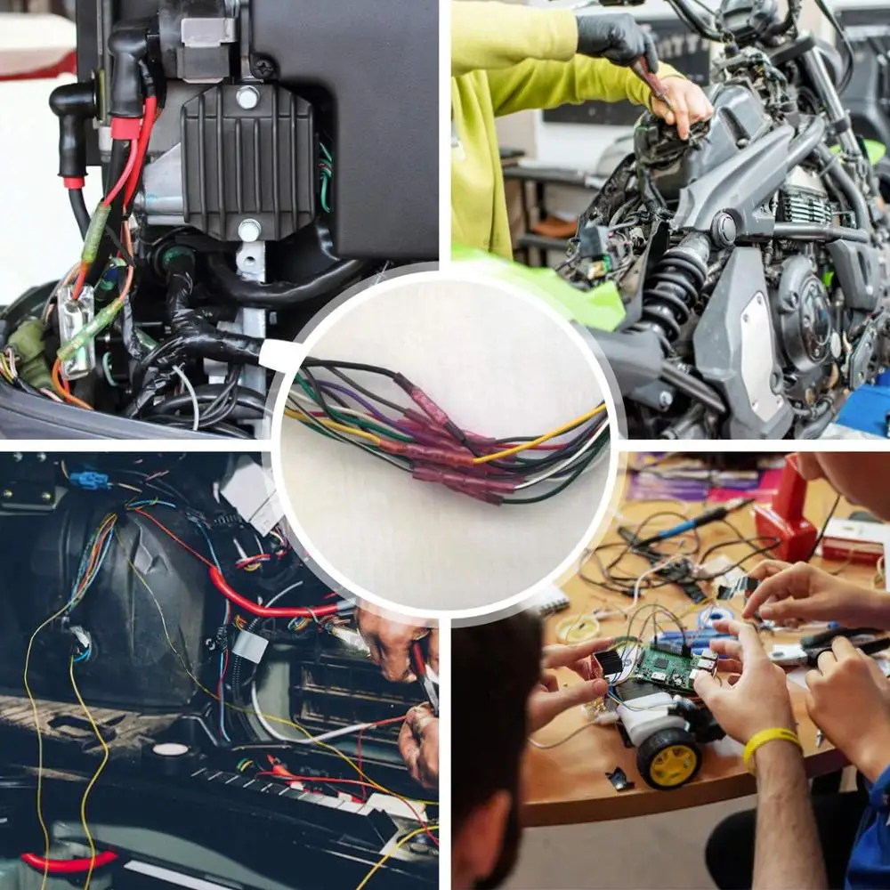 500 шт. соединители для проводов и термоусадочные трубки изолированные