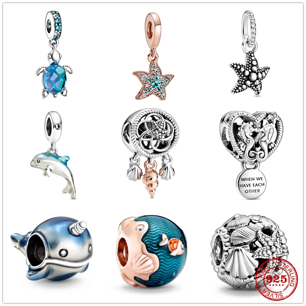 Женские браслеты-подвески Черепаха из серебра 925 пробы