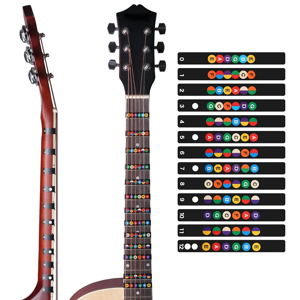 

Guitar Accessories Scales Sticker Fretboard Note Decal Guitar Teaching Easy UnderstandBegin Learn Practice Tool