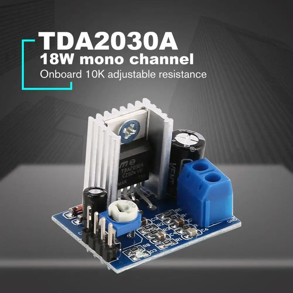 Модуль сделай сам TDA2030A 6-12 В Одиночный усилитель питания плата аудио модуль