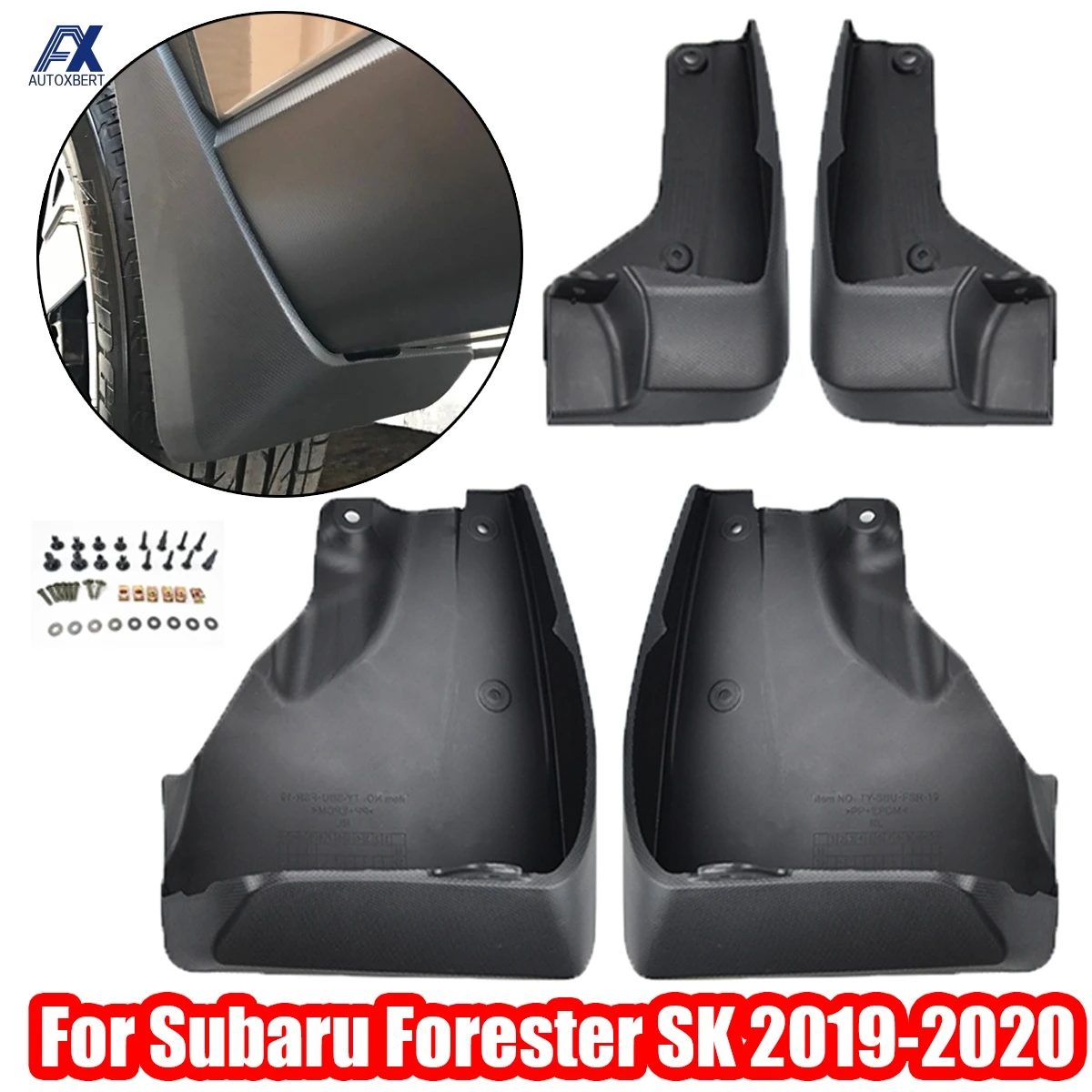 

Molded Mud Flaps For Subaru Forester SK 2019 -on Mudflaps Splash Guards Flap Mudguards 2018 2020 OE# J101SSJ000