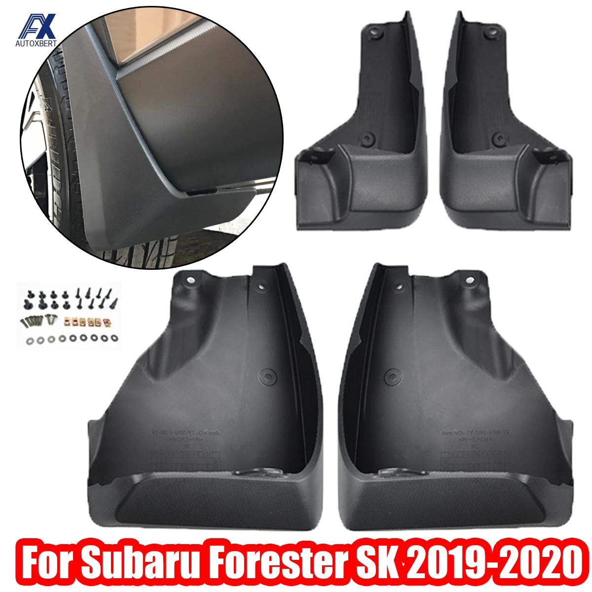 Литые Брызговики для Subaru Forester SK 2019 -on брызговики щитки 2018 2020 OE # J101SSJ000 | Автомобили
