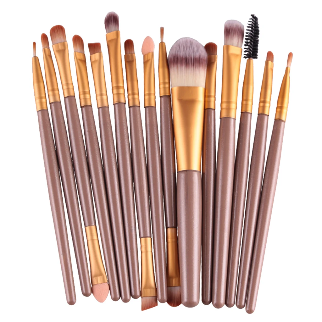 

15pcs Professional Eyeshadow Eyeliner Makeup Brush Set Eyebrow Concealer Kit