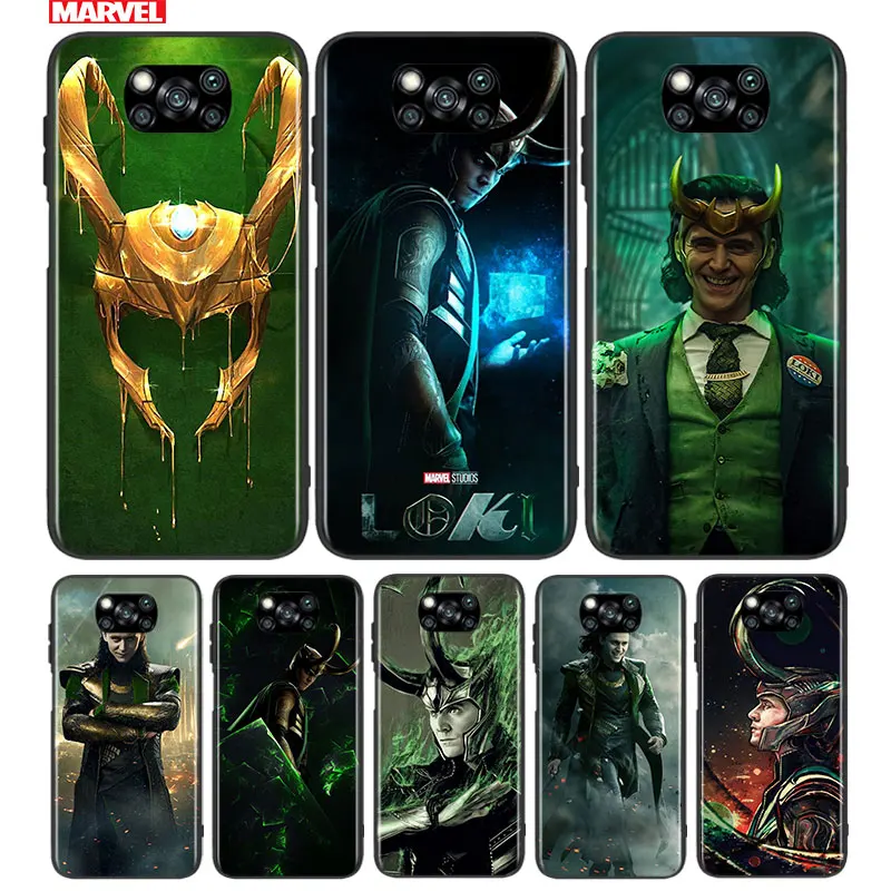 

Marvel villain Loki for xiaomi 5 5X 6 6X A1 A2 Poco F1 F2 X2 X3 M2 M3 C3 F3 NFC Lite Pro TPU Black Phone Case