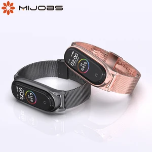 Ремешок для Mi Band 5, металлический сменный Браслет для Mi Band 4, браслет для Xiaomi Mi Band 3, 4, 5, NFC глобальная версия