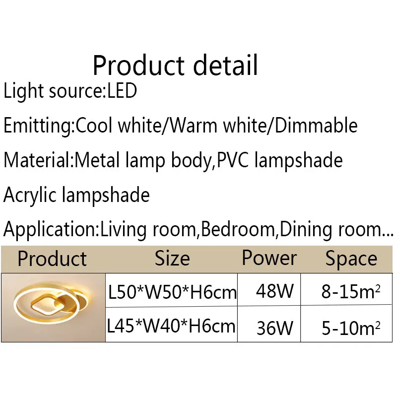 

Creative LED Ceiling Lights Home Indoor 110V 220V Ceiling Lamps for Living Room Bedroom Study Dining Room Kitchen Decor Lighting