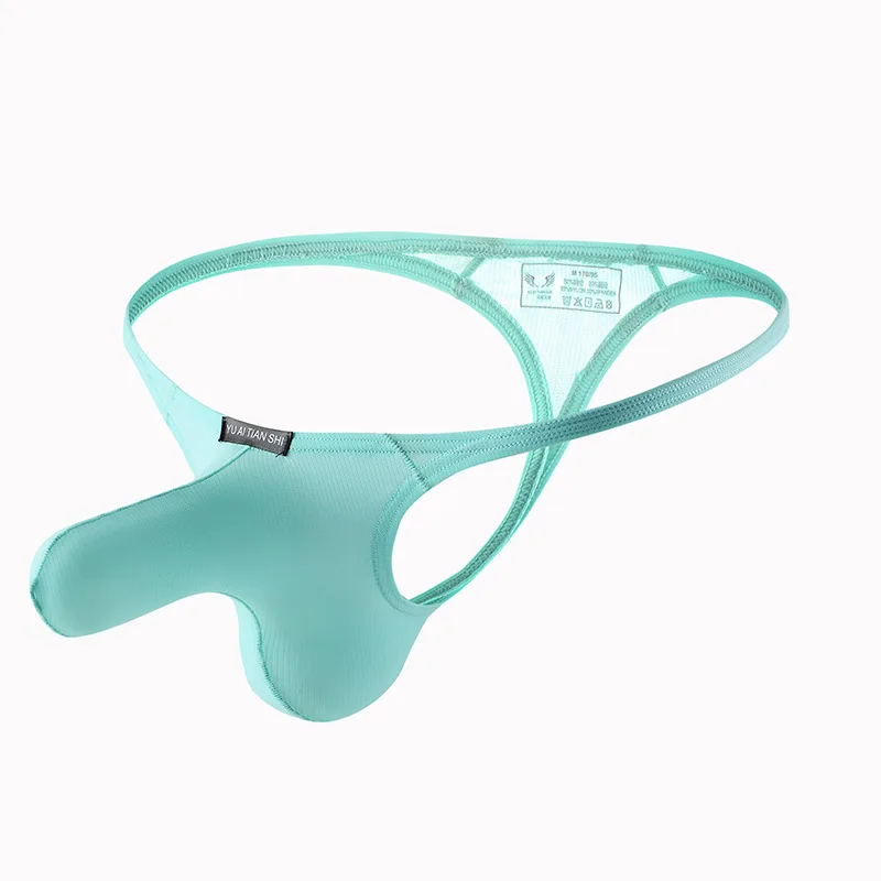 Для мужчин стринги Ice Silk боксеры мужское нижнее белье сексуальные в виде хобота