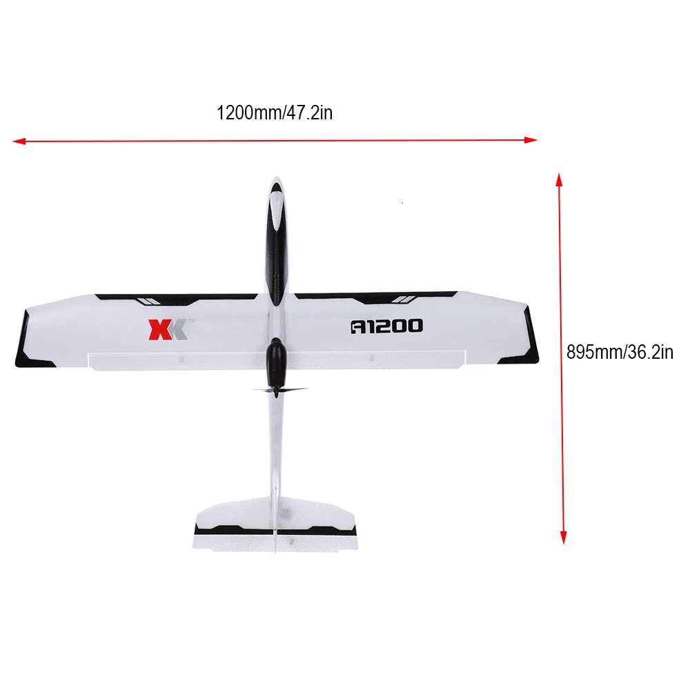 WLtoys XK A1200 3D 6G бесщеточный двигатель самолет с фиксированным крылом 5,8G FPV 2,4G 6CH S-FHSS EPO RC самолет планер RTF 89 см длина дрона
