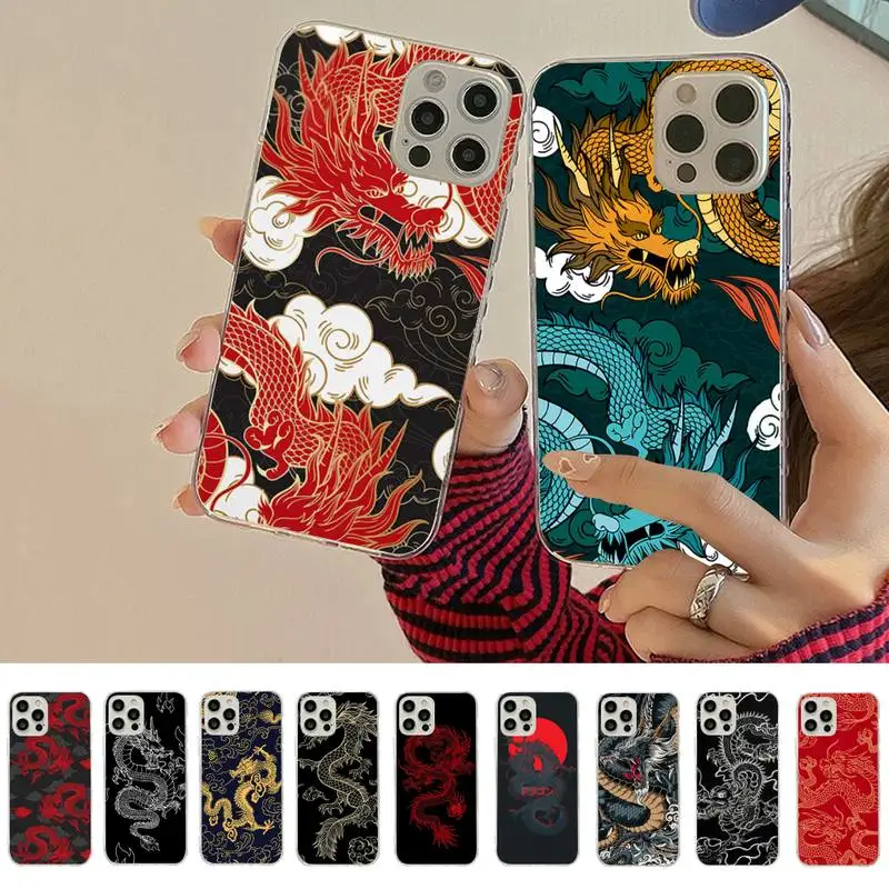 

Fashion Cute Dragon Phone Case for iPhone 8 7 6S Plus X 5S SE 2020 XR 11 12 mini pro XS MAX
