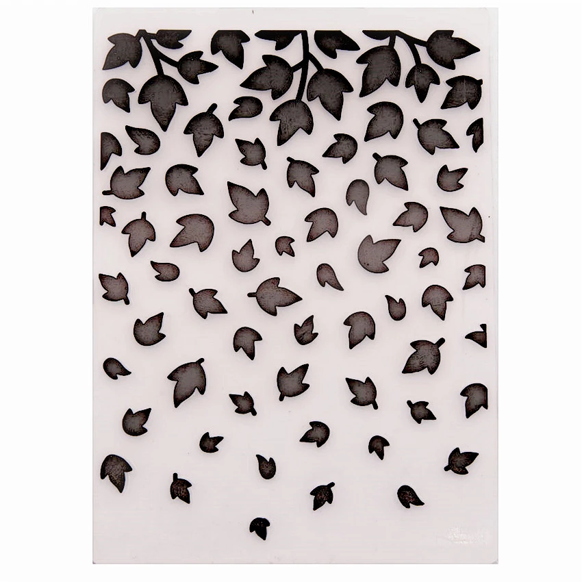 Листья дождя бумажные папки для тиснения пластиковых скрапбукинга DIY шаблон