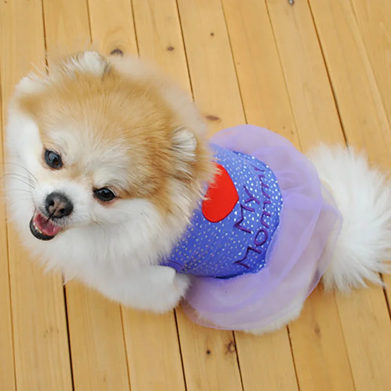 Майка с надписью «I love my Daddy Mommy Dog» летняя одежда для собак Футболка с изображением щенка чихуахуа питбуля платье принцессы собак Одежда Футболка для маленькой собачки