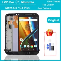 original 5 5 display replacement for motorola moto g4 plus lcd touch screen digitizer assembly for moto g4 xt1640 lcd display
