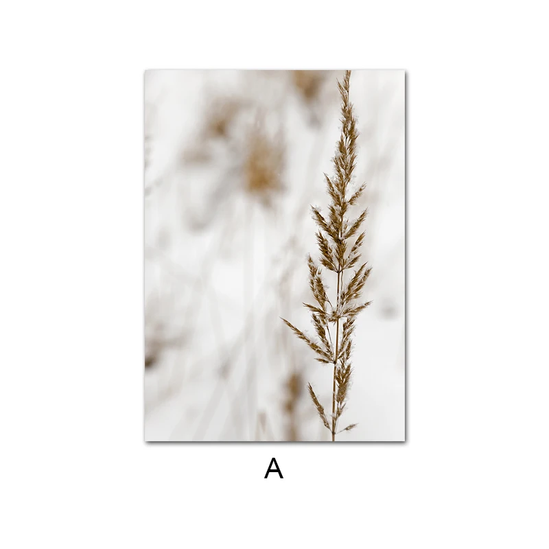 Живопись на холсте с изображением сухих цветов долины и пейзажа | Дом сад