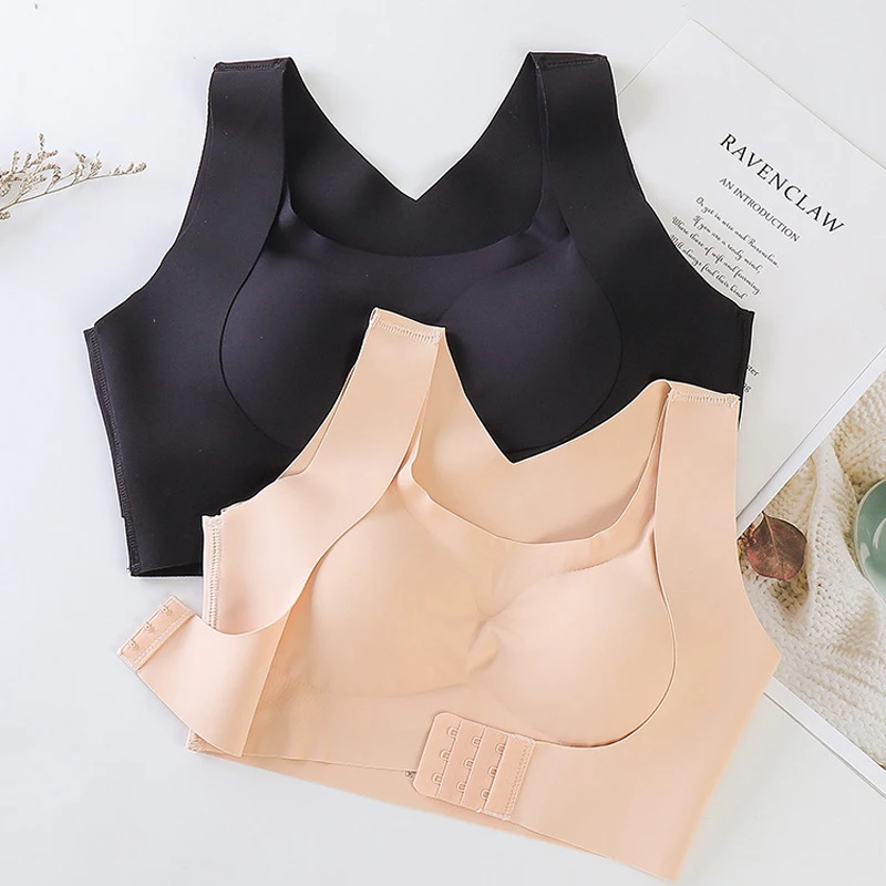 

1pcs/2pcs/3pcs Women Bras For Women Push Up Bra Posture Corrector Bralette Front Closure Female Underwear Cross Back Tops