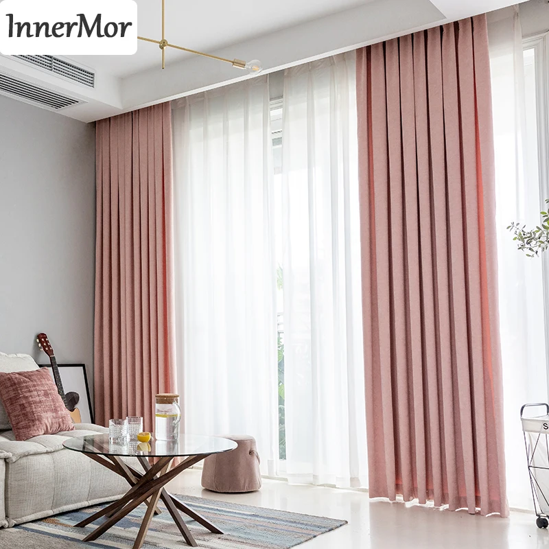 Роскошные шенилловые занавески для окон Innermor драпировочная панель гостиной