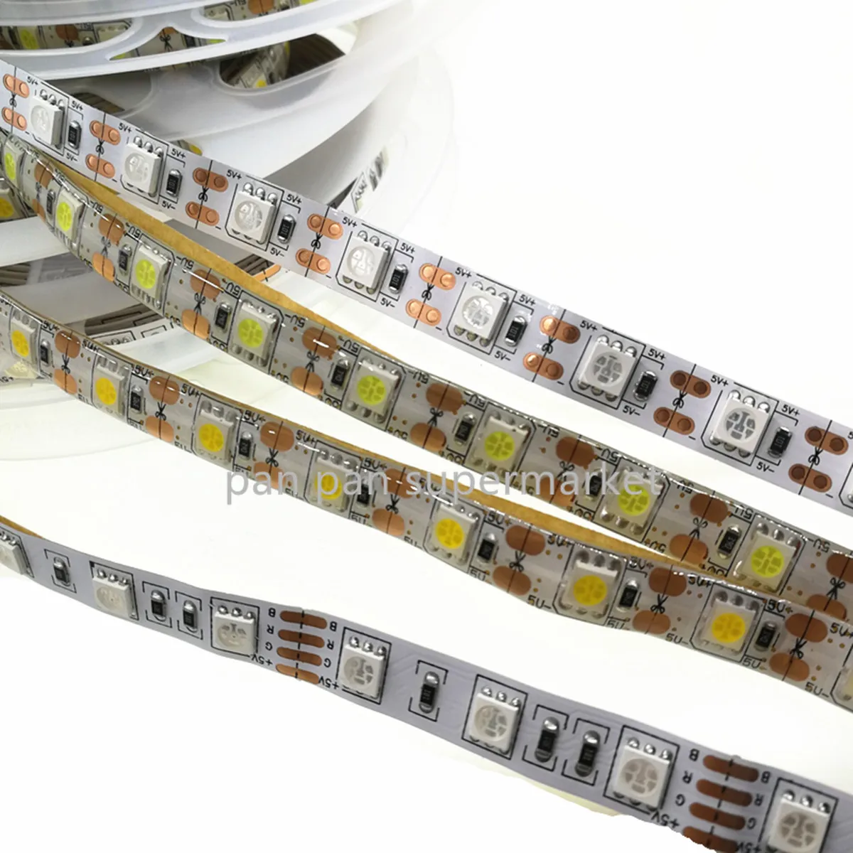 Светодиодная клейкая лента SMD 5050 5 в постоянного тока 50 см 1 м 2 3 4 60
