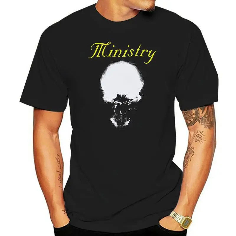 

Ministry Men's Mind Skull T Shirt Men Women TEE Shirt Vintage Graphic 100% Cotton T-shirt