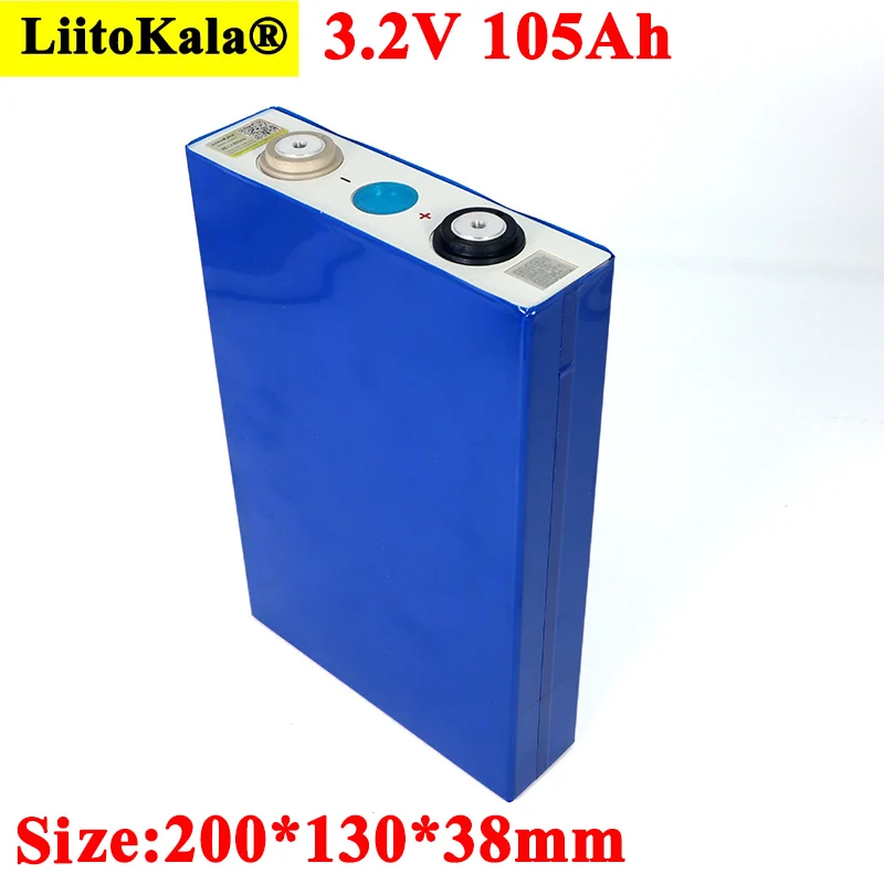 Liitokala 3 2 V 105Ah аккумулятор LiFePO4 литий-железо фосфа 12V 24v 5C 105000mAh мотоциклетные
