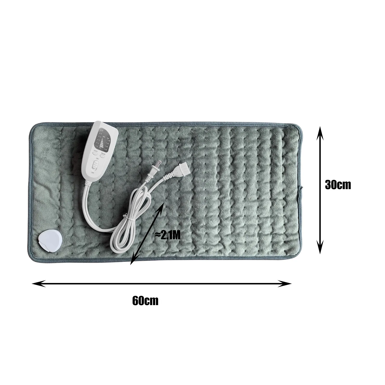 

6 Level 120w Electric Heating Pad Timer For Shoulder Neck Back Spine Leg Pain Relief Winter Warmer 60x30cm