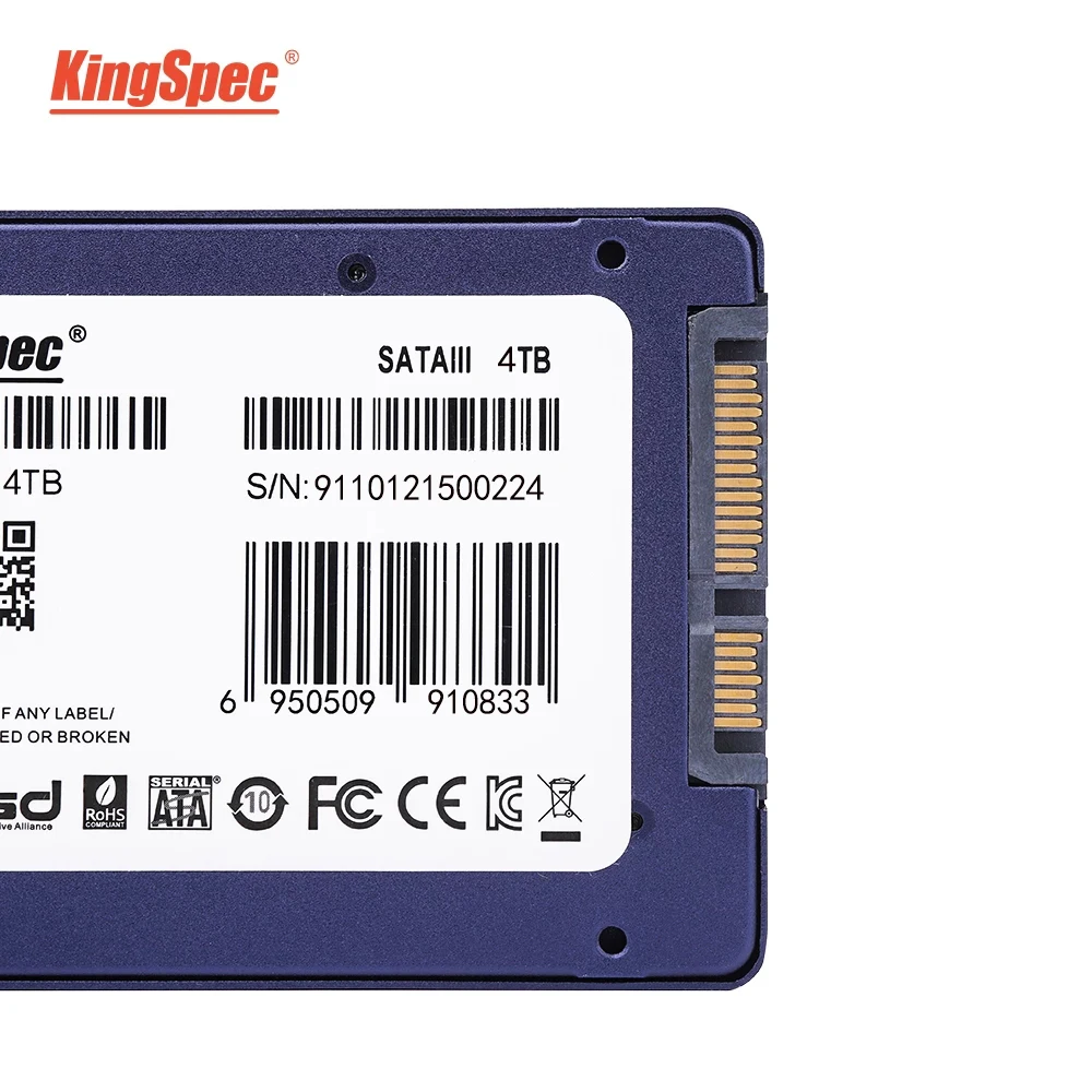 KingSpec HDD SSD 4TB 2.5inch SATA3 SSD For BTC Mining Hard Disk For MacBook Pro 2012,Acer Aspire,HP SMPAG 615c,Lenovo G400s L