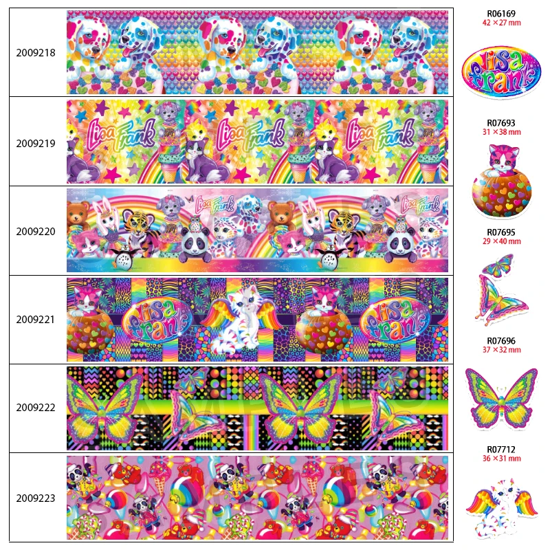 

5 Yards 25mm/38mm/50mm/75mm Grosgrain/Satin Ribbon New Beautiful Animal Cartoon Printed For Bow Cap DIY Accessories