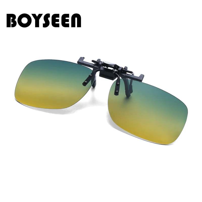 BOYSEEN поляризованные солнцезащитные очки на клипсе онлайн 3 размера линзы ночного