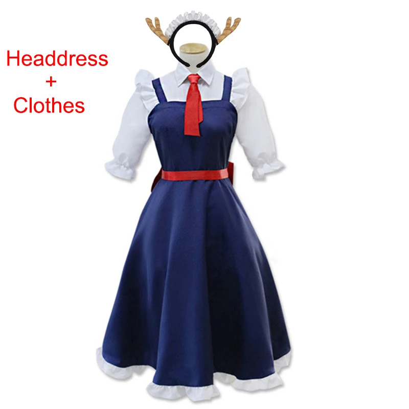 Косплей костюм горничной Кобаяси из аниме дракон для Хэллоуина карнавала юбки