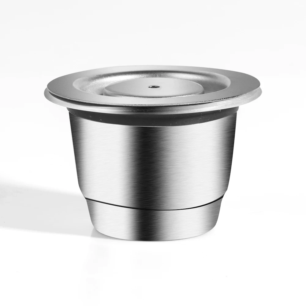 

Многоразовый фильтр для кофемашины Nespresso ICafilasFor, зеркальные кофейные капсулы, многоразовый кофейный порошок Crema, корзина