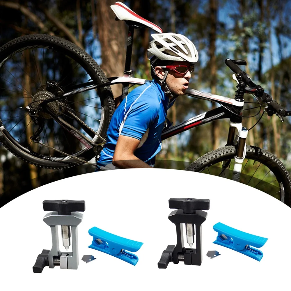 

MTB Bicycle Insert Tool Set Hydraulic Hose Cutters Disc Brake Hose Cable Cutter Connector Needle Driver Kit Bike Accessories