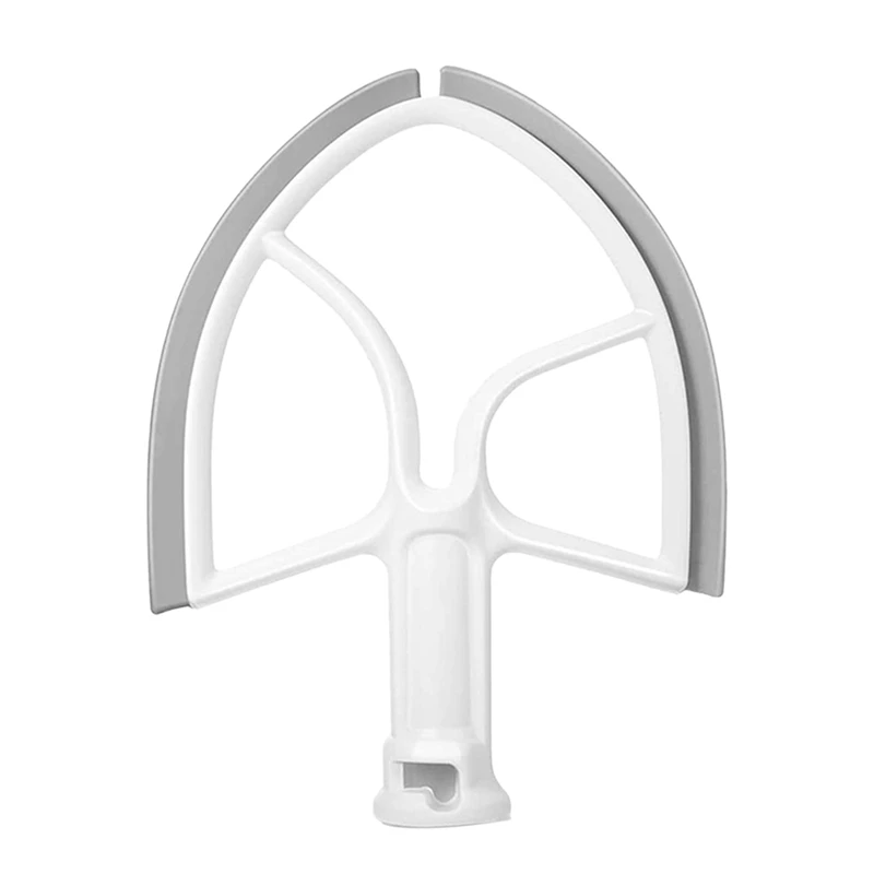 

5QT Flat Beater for KitchenAid Stand Mixer Bowl Scraper,Paddle Replacement Asseccories Attachments-K4SS 5K5SS 5&500 1Pcs