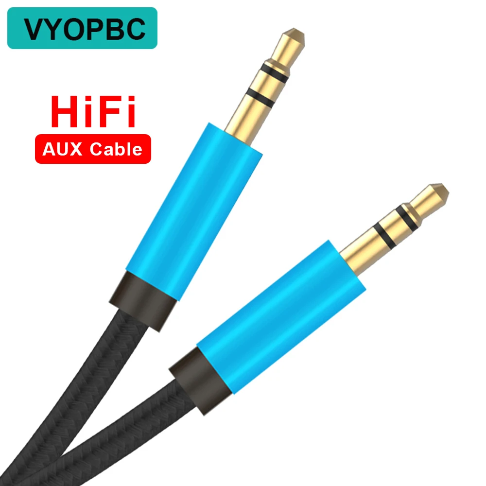 

VYOPBC Aux Cable Jack 3.5mm Audio Cable Jack 3.5 Male to Male Speaker Cable For Car Headphone Computer Xiaomi Laptop Aux Cable